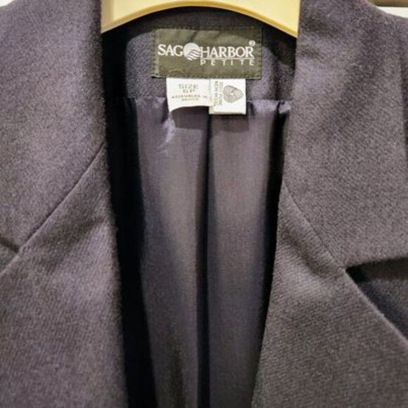 NWOT Wool Lined Navy Blazer 6P - Picture 3 of 3